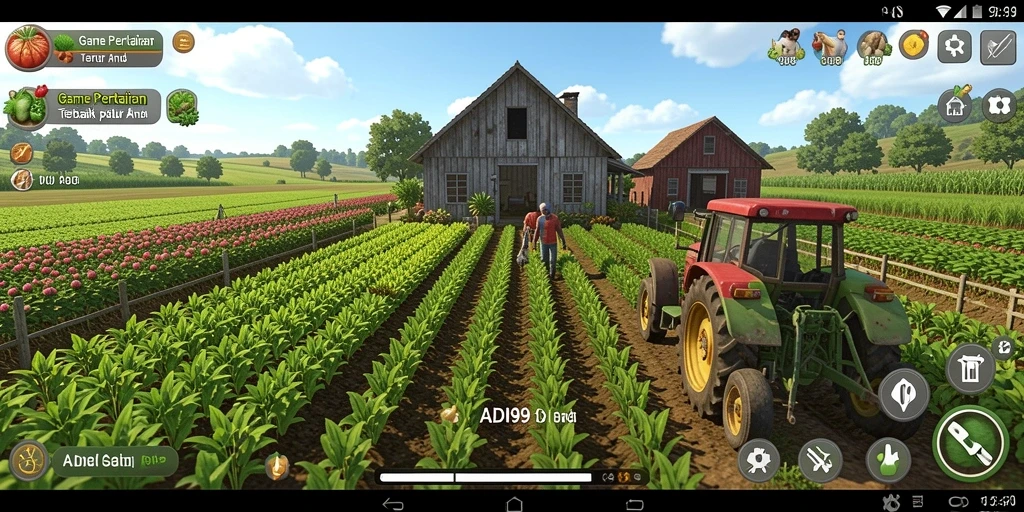 Tampilan gameplay menarik dari ADI99 yang penuh warna.
