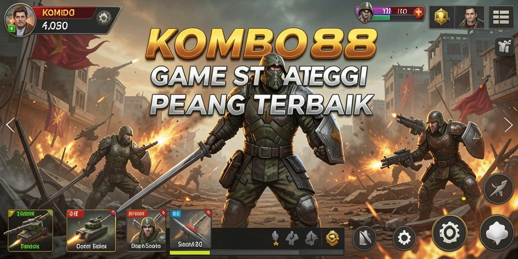 Screenshot gameplay KOMBO88 menampilkan aksi pertempuran yang mendebarkan.