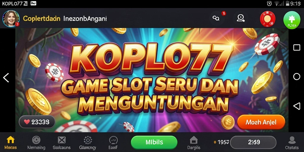 Tangkapan layar gameplay KOPLO77 menunjukkan kegembiraan putaran Slot yang penuh warna.
