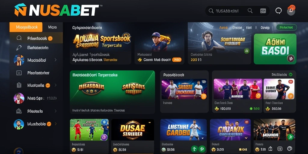 Tampilan gameplay dinamis dan interaktif di NUSABET.