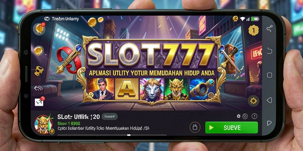 Tampilan utama SLOT777 dengan fitur utilitas yang menarik.